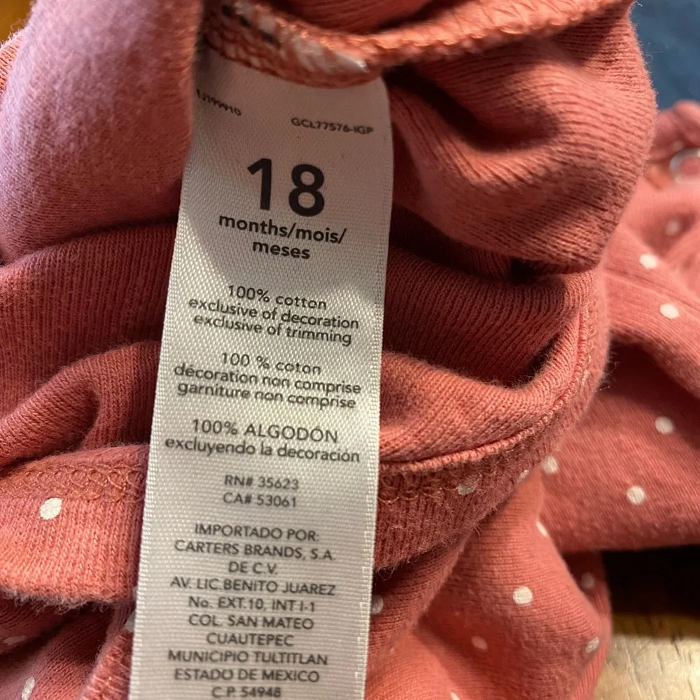 Gymboree jeans, size 18–24 month and Carter’s bunny shirt, size 18 months